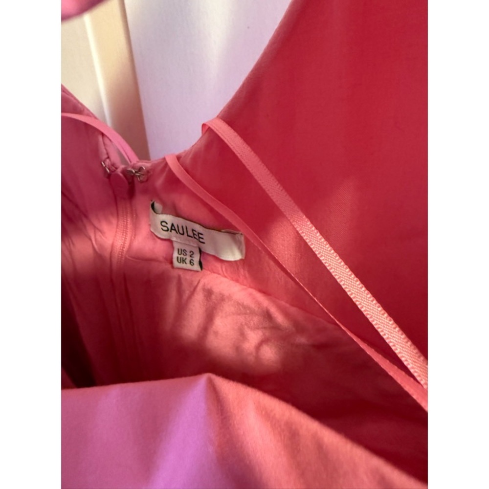Sau Lee Nova Cut Out Pink and Green Chartreuse Ombré Maxi Gown - Picture 8 of 13